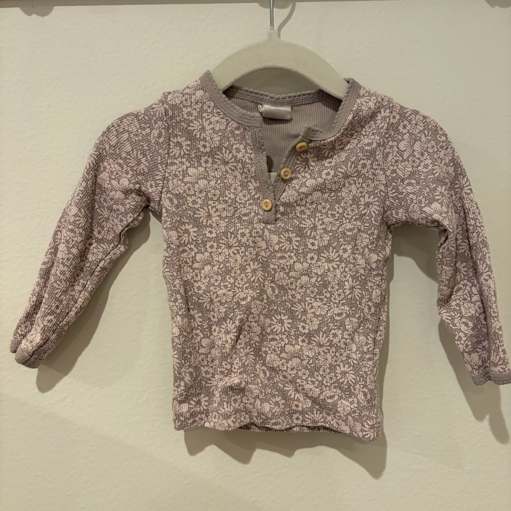 H&M Baby Floral Long Sleeve Top